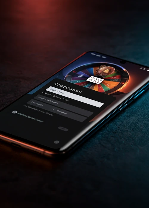 Afbeelding van het registratieproces bij Spinsino Casino met stappen voor accountverificatie en benodigde documenten voor een vlotte start.